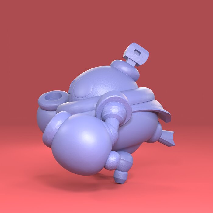 Tick Original - Brawl Stars 3D OBJ Model — view 2