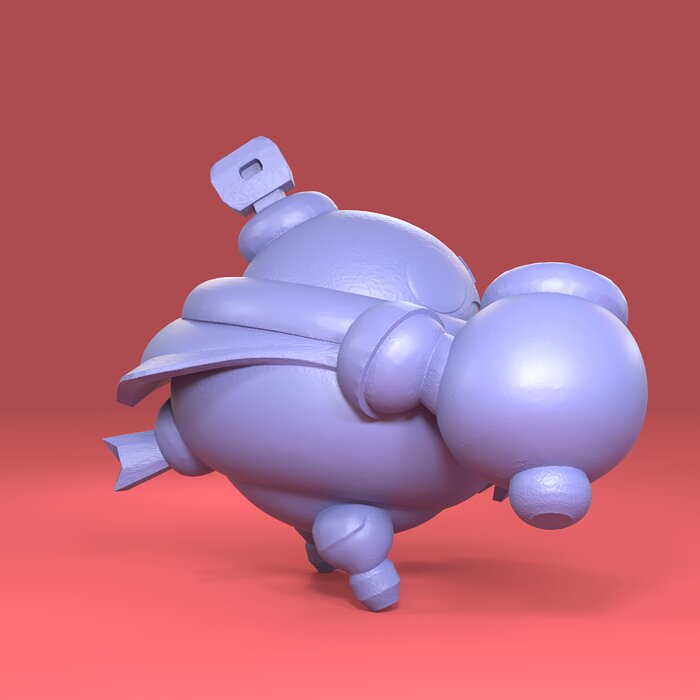 Tick Original - Brawl Stars 3D OBJ Model — view 4