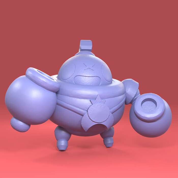 Tick Original - Brawl Stars 3D OBJ Model — view 5
