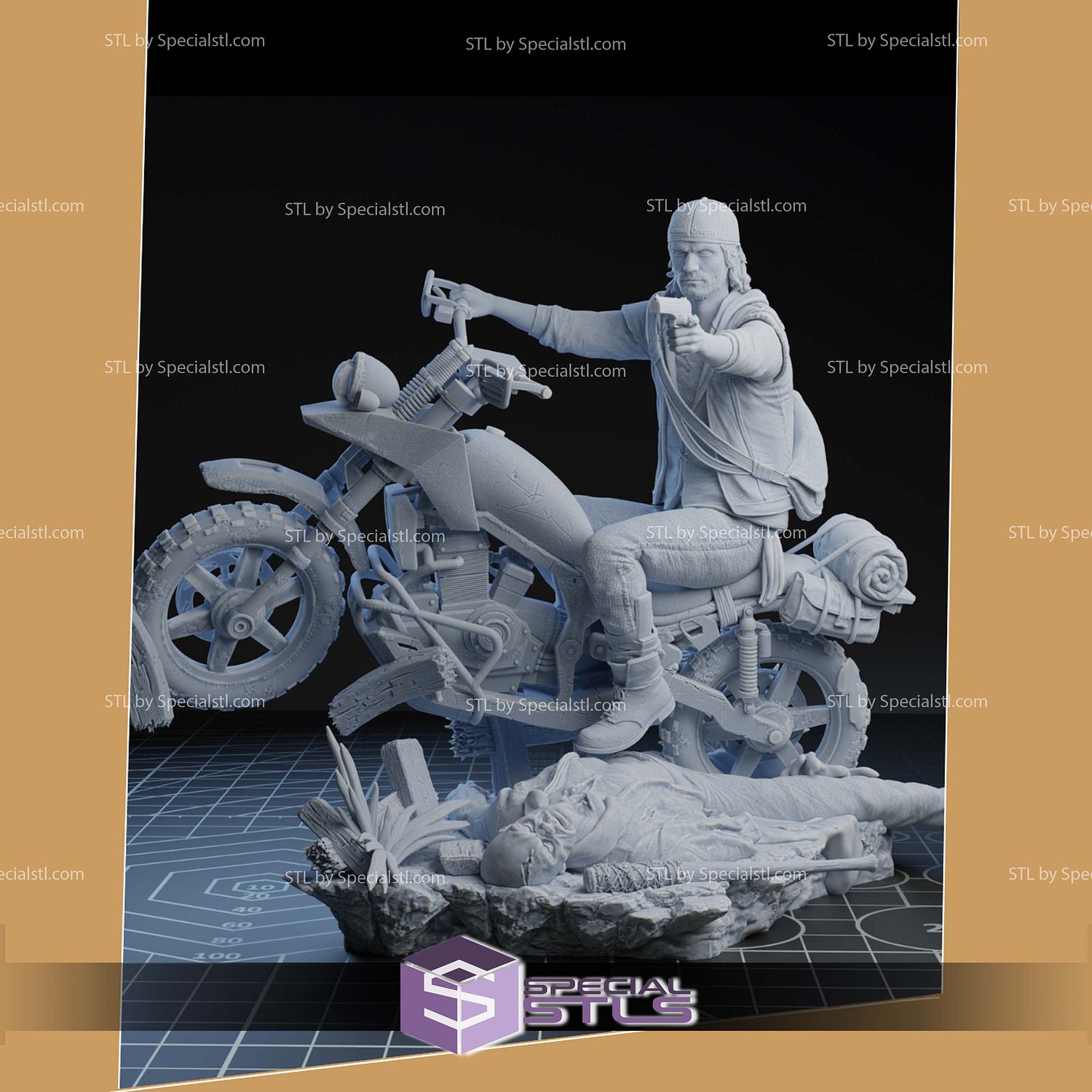 Deacon Days Gone STL Files 3D Model — view 3