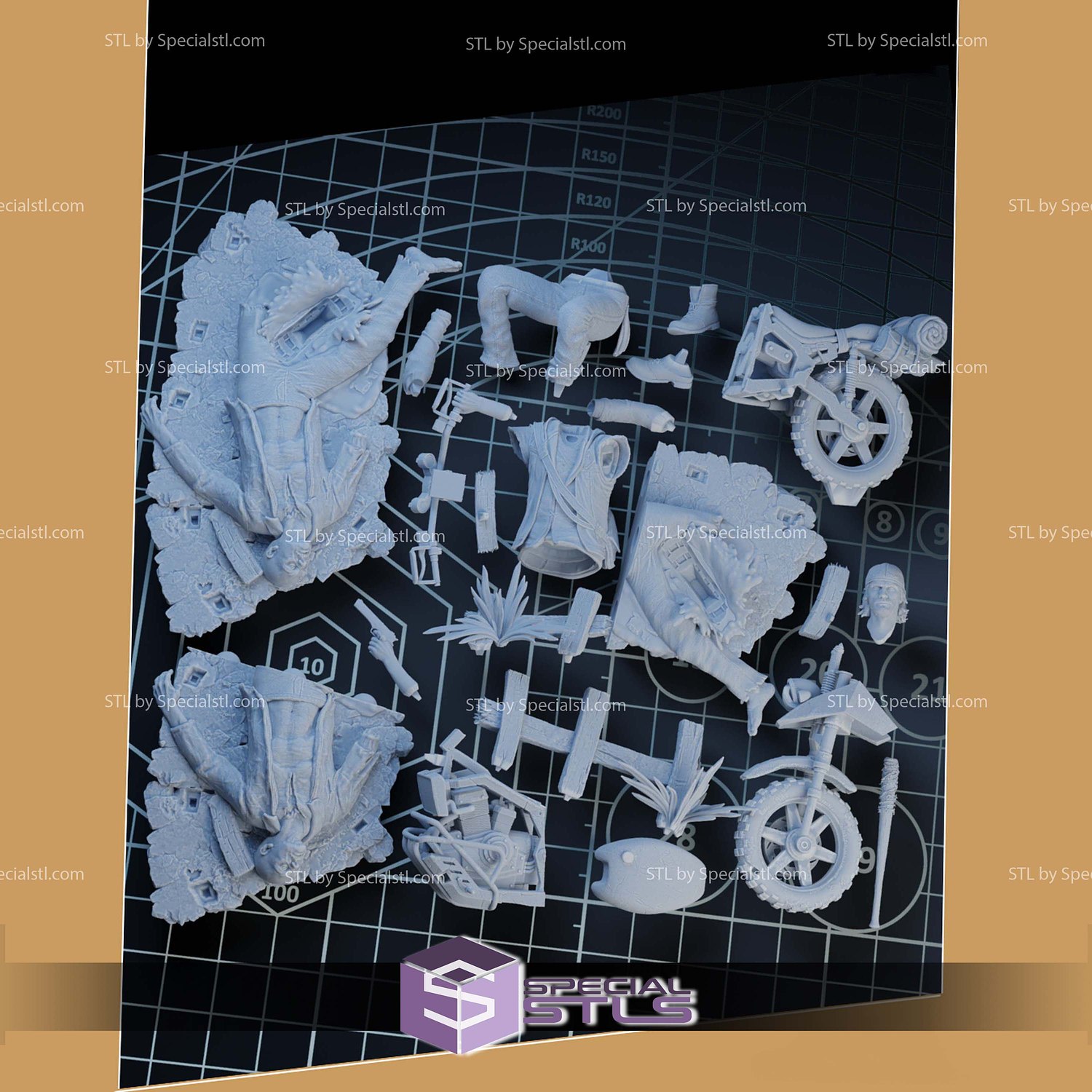 Deacon Days Gone STL Files 3D Model — view 5