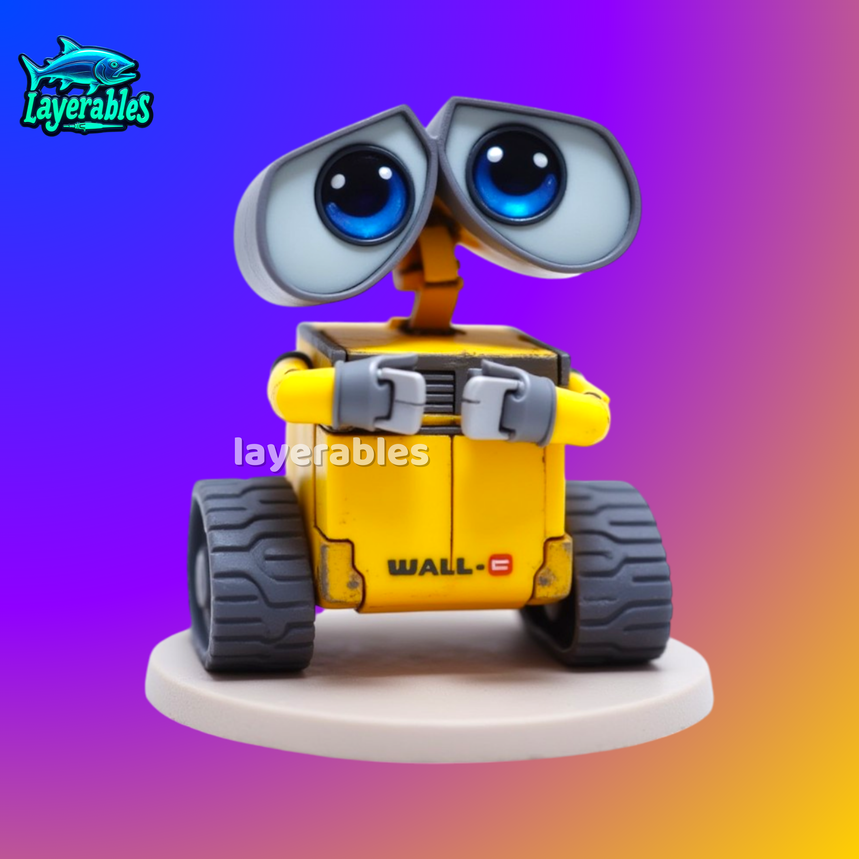 Wall-E STL – Chibi Trash Robot 3D Print Model – Cute Pixar-Inspired Figure for Resin & FDM Model