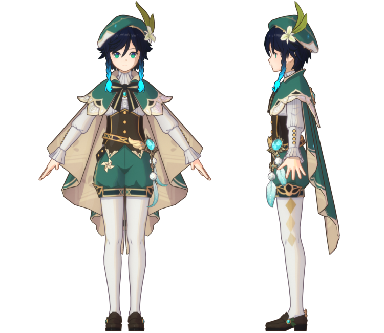 Genshin Impact Venti 3D STL Model