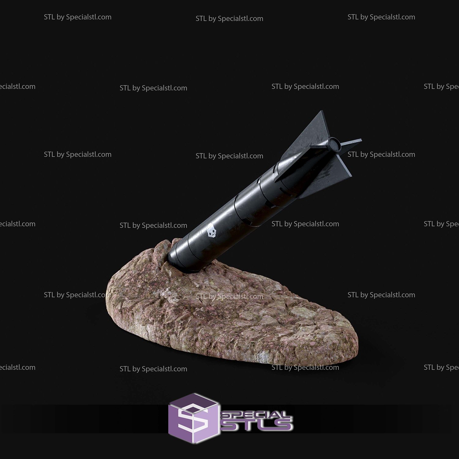 Helldivers 2 500kg Bomb 3D Printer Files STL Model — view 4