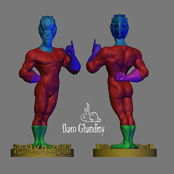 Freakazoid 3D ZTL Model — view 3