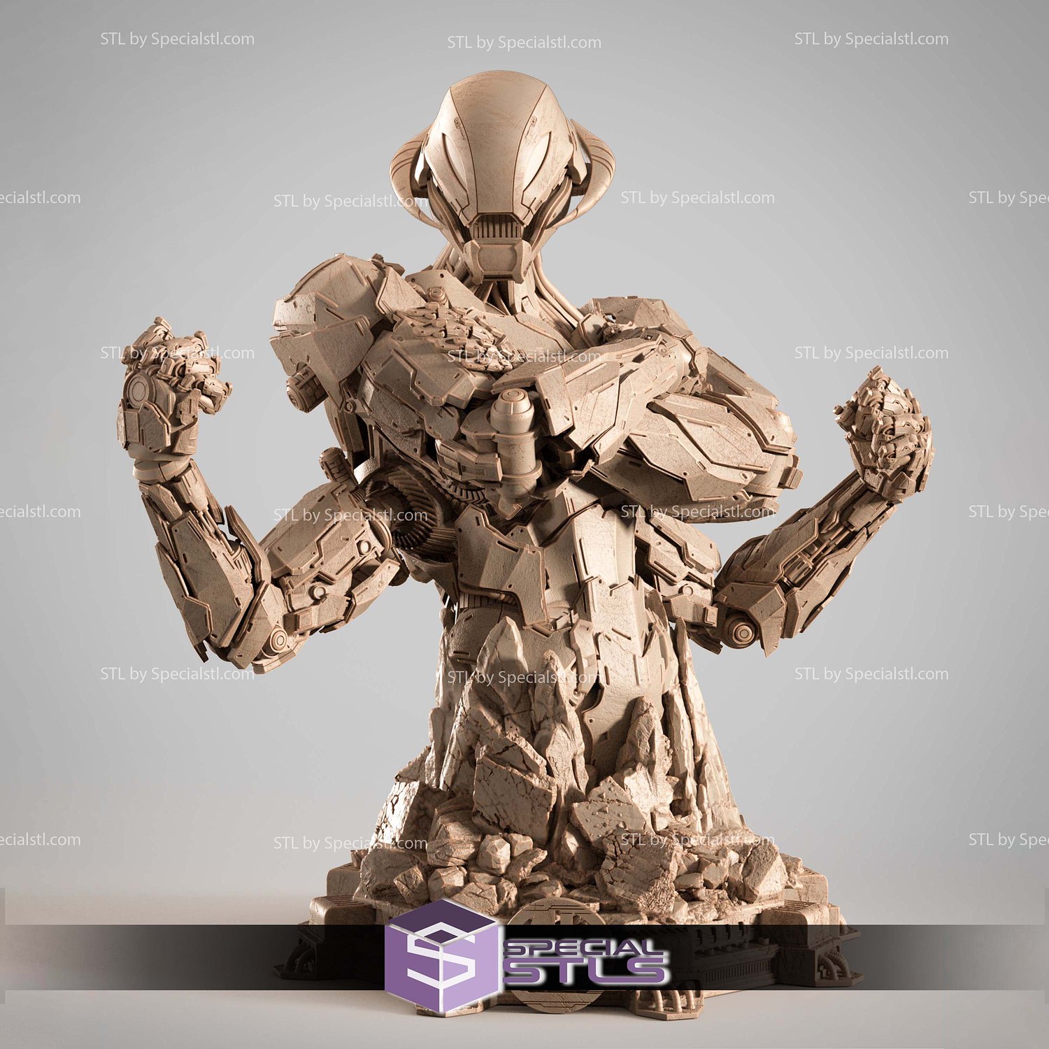 Ultron 2025 Portrait Bust 3D Printer Files STL Model — view 2