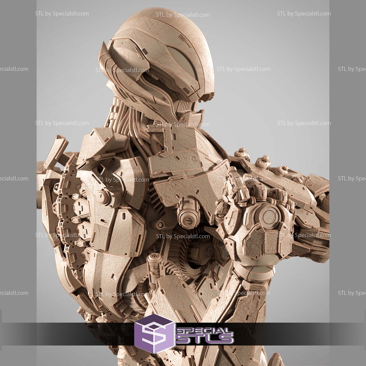 Ultron 2025 Portrait Bust 3D Printer Files STL Model — view 4