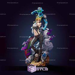 Jolyne Cujoh Diorama Digital STL Files 3D Model