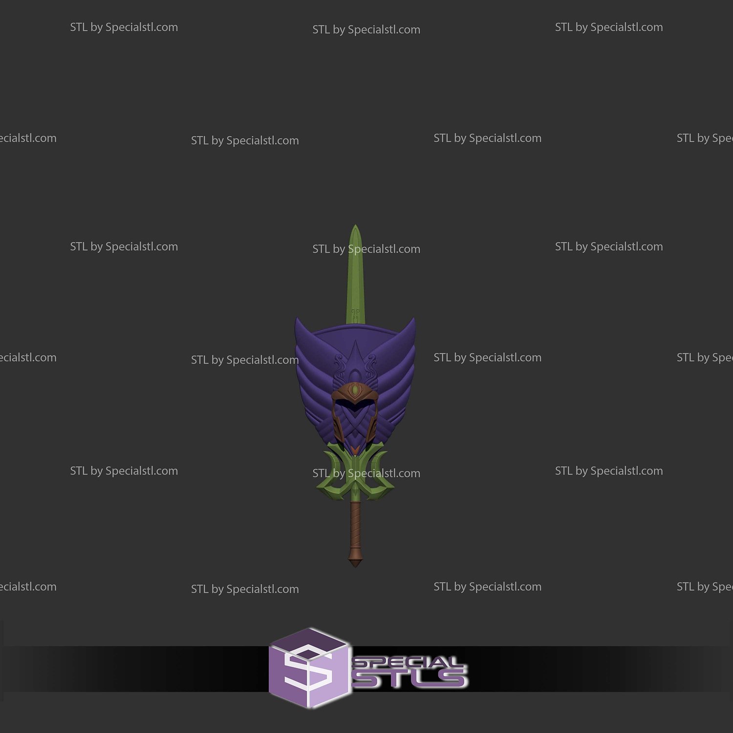 Cosplay STL Files Shera Sword 3D Model — view 4