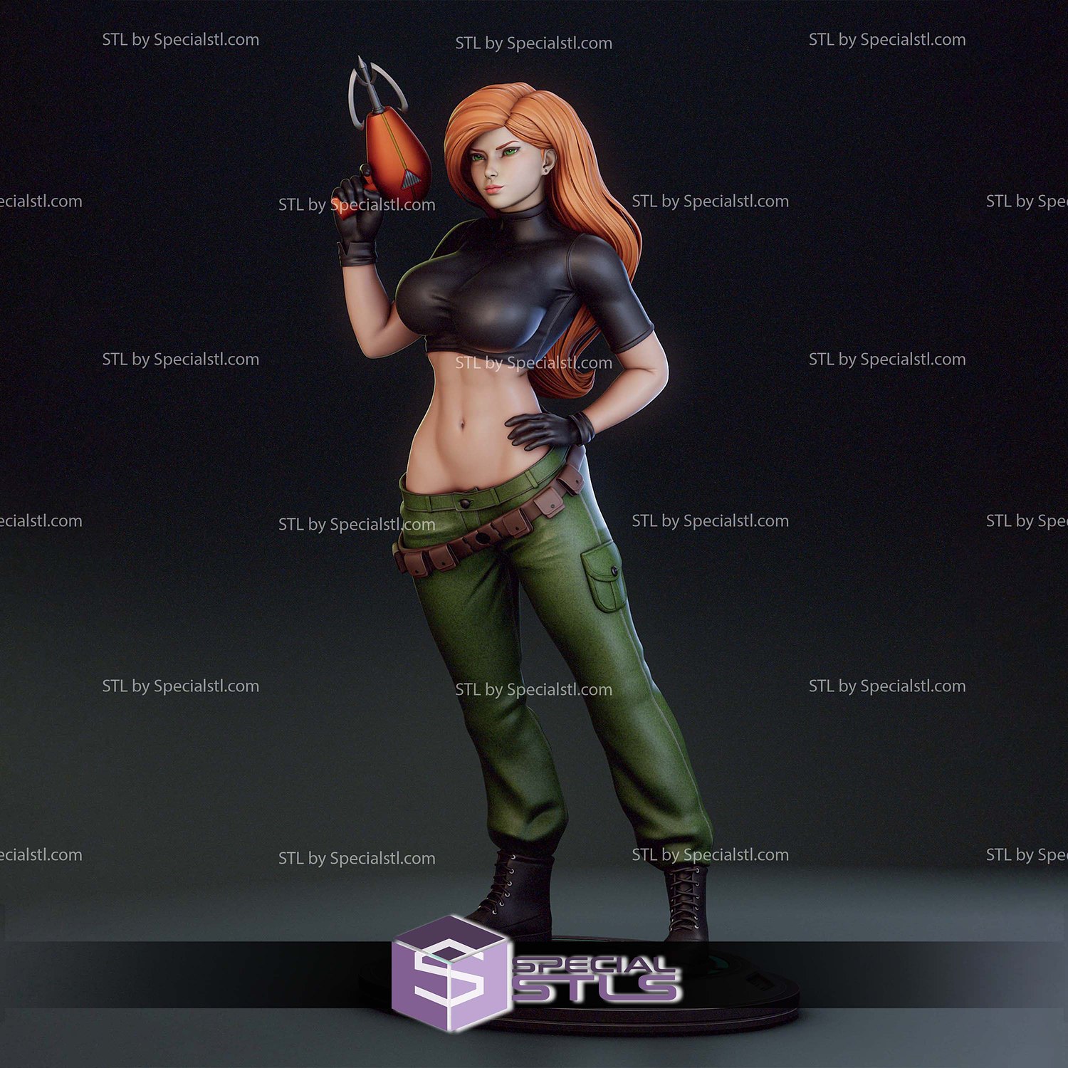 Kim Possible Grappling Hook STL Files 3D Model — view 2
