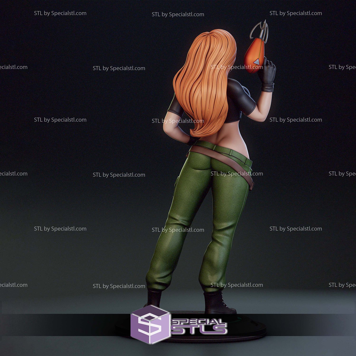 Kim Possible Grappling Hook STL Files 3D Model — view 3