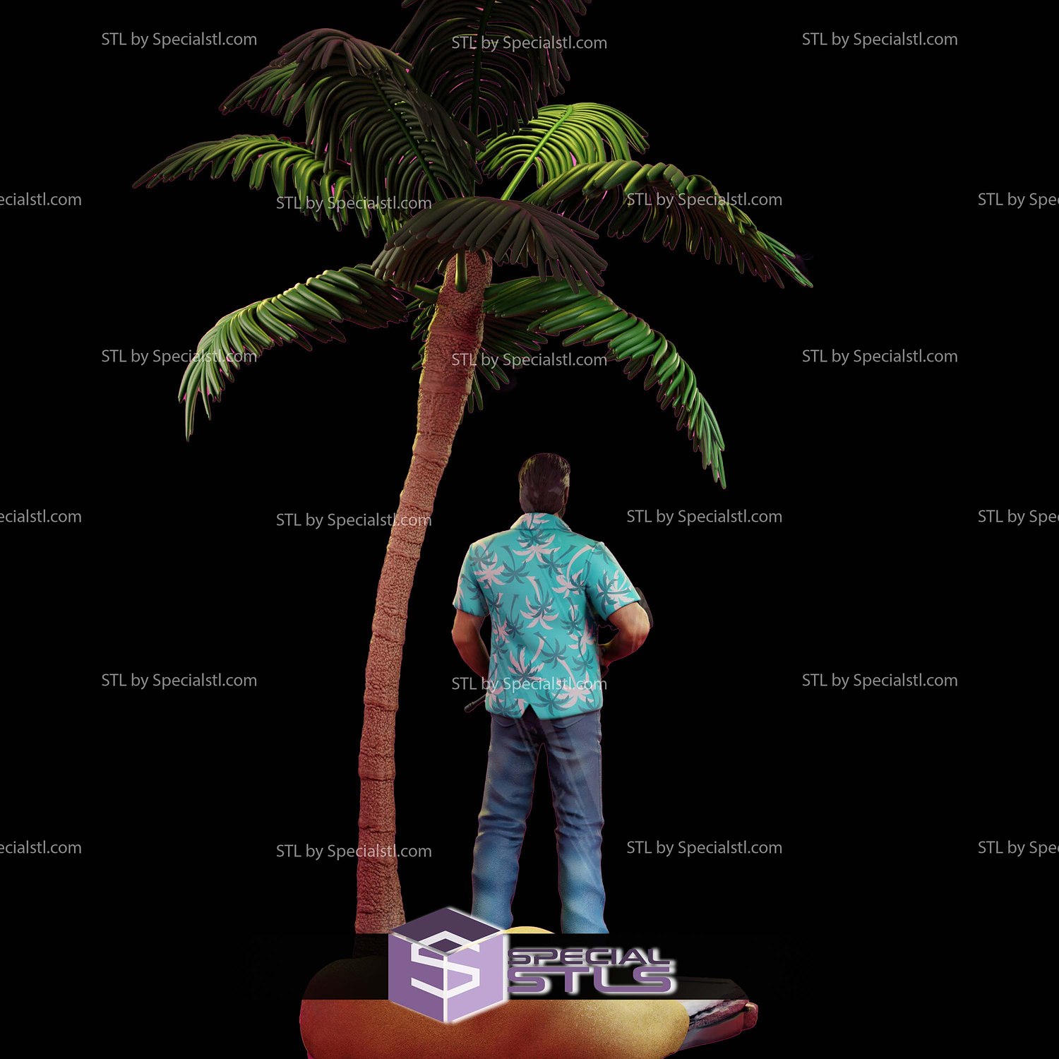 Tommy Vercetti GTA Vice City STL Files 3D Model — view 3