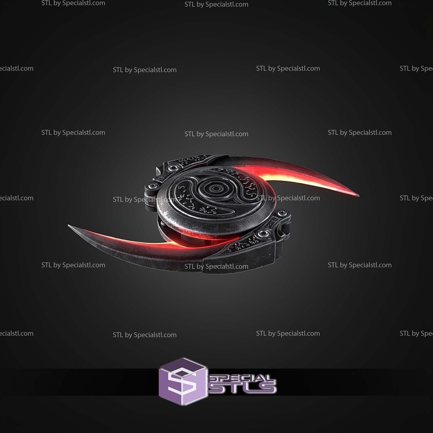 Cosplay STL Files Predator Badlands Levitating Shuriken 3D Model — view 8