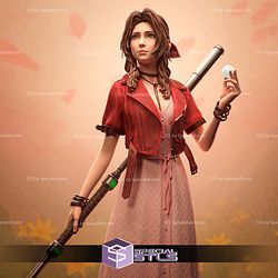 Aerith and The Guard Stick STL Files 3D Model