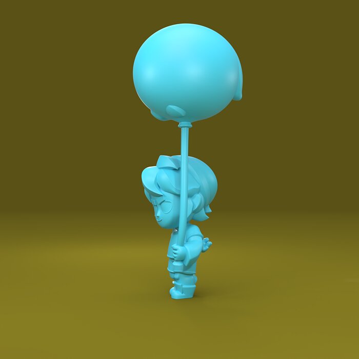Gus Original - Brawl Stars 3D OBJ Model — view 2