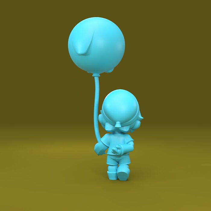 Gus Original - Brawl Stars 3D OBJ Model — view 3
