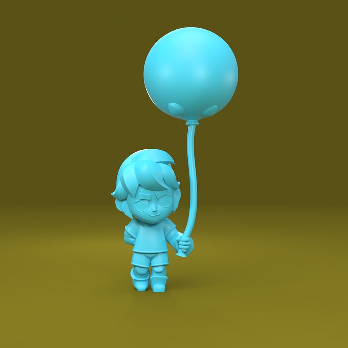 Gus Original - Brawl Stars 3D OBJ Model — view 5