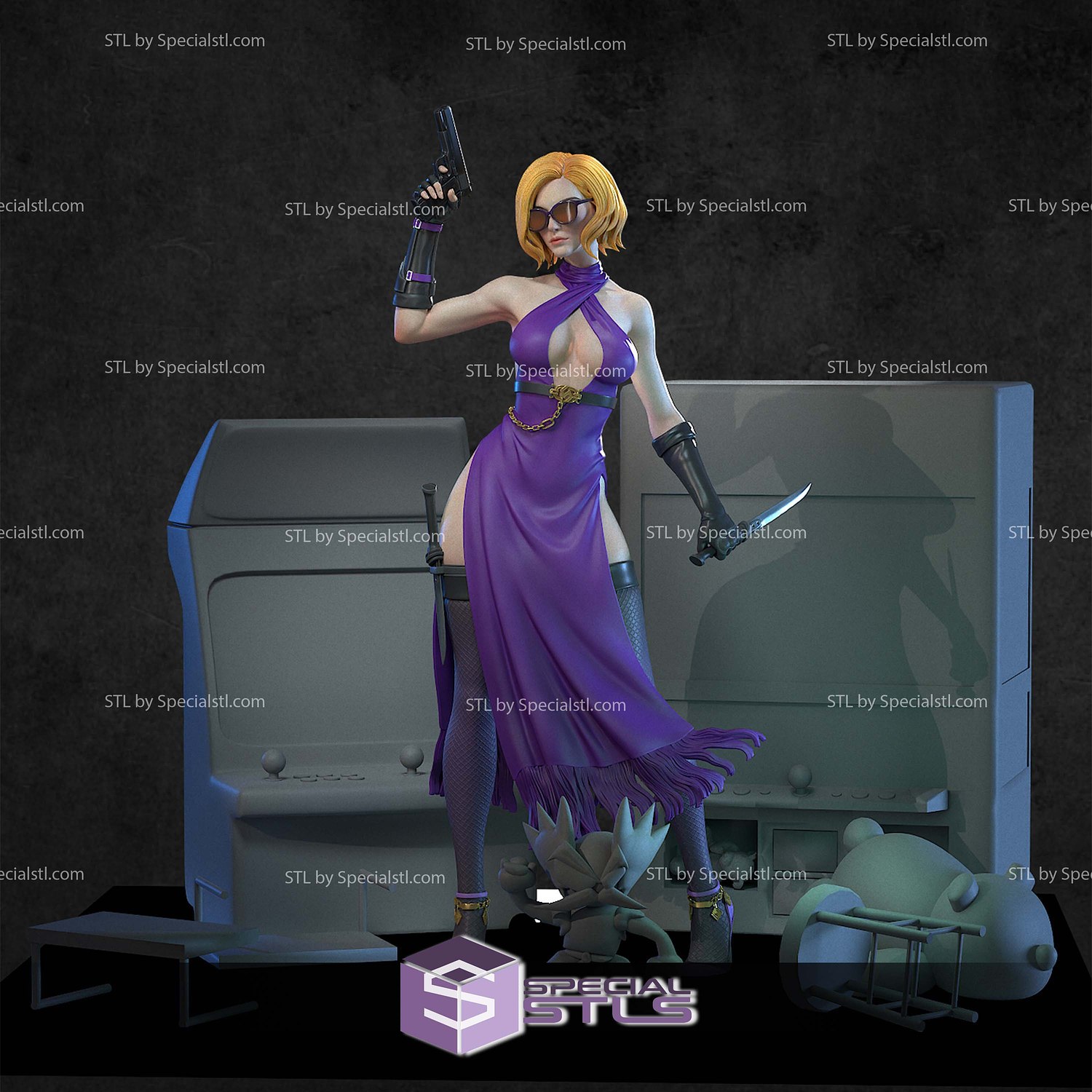 Nina Williams Tekken 8 Sculptures 3D Printing STL Model — view 2