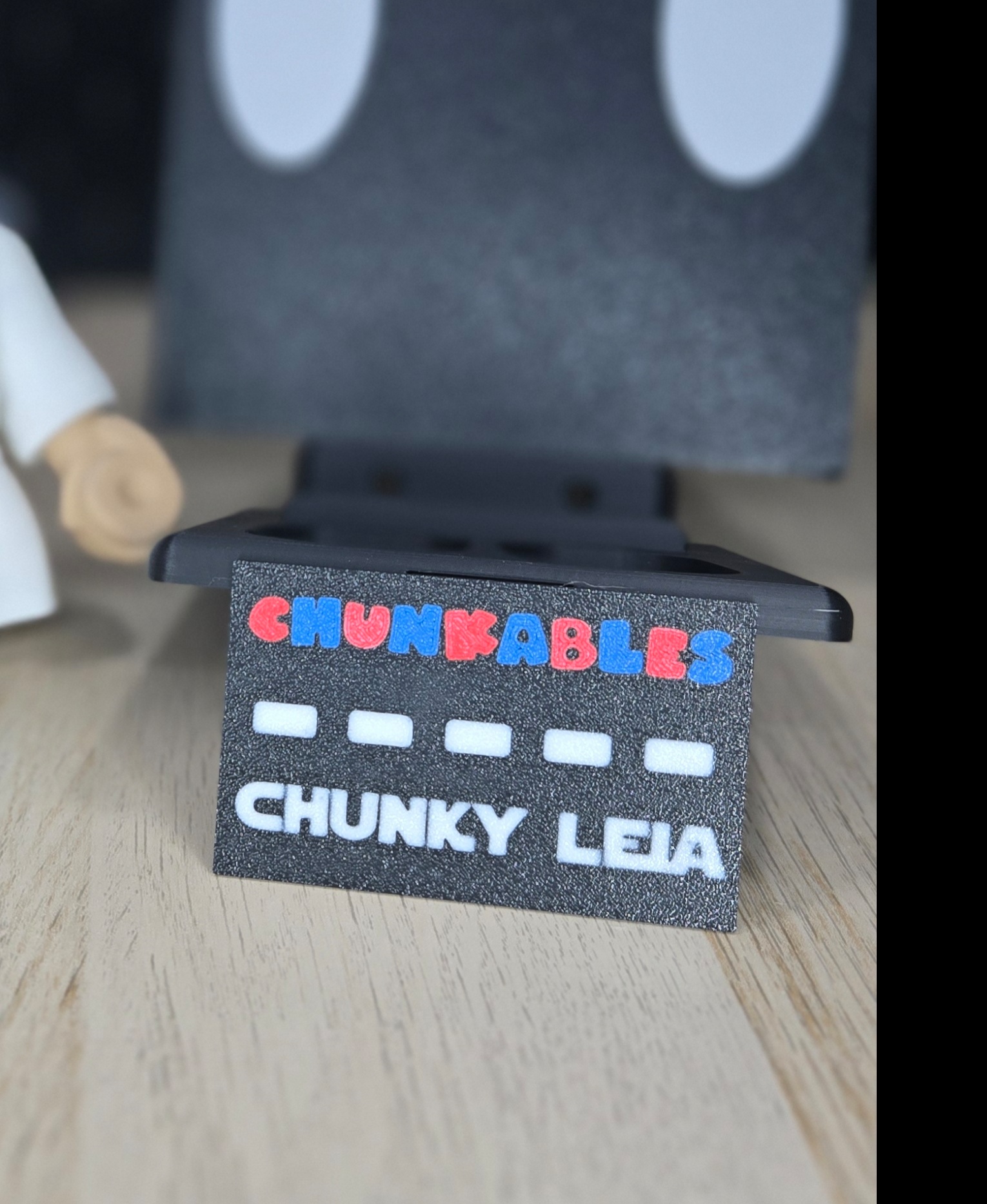 Chunky Leia Mulitcolor Nameplates 3D 3MF Model