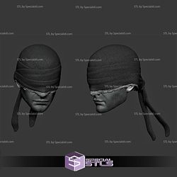 Custom Figure Head STL Collection - Daredevil Vigilante Netflix 3D Model