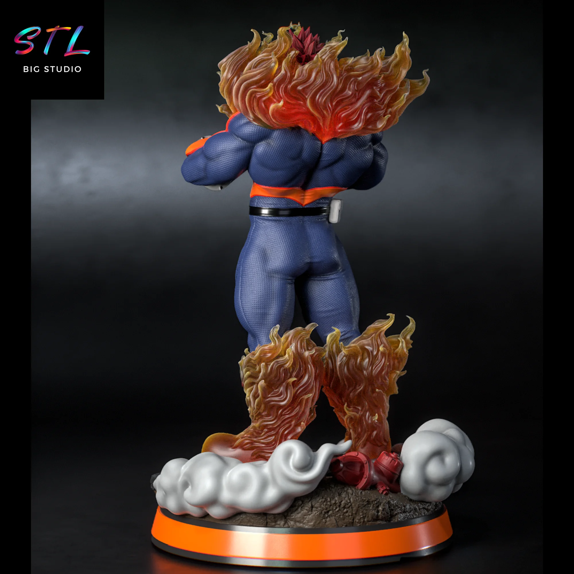 Endeavor STL | My Hero Academia | 3D Printable Figure Model — view 4