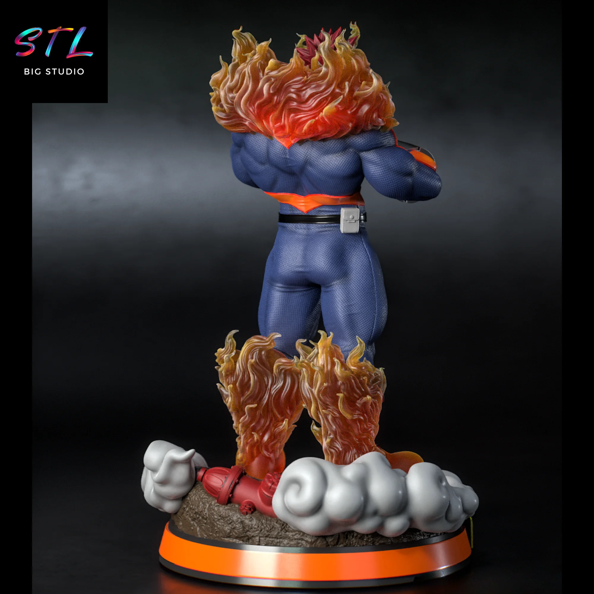 Endeavor STL | My Hero Academia | 3D Printable Figure Model — view 5