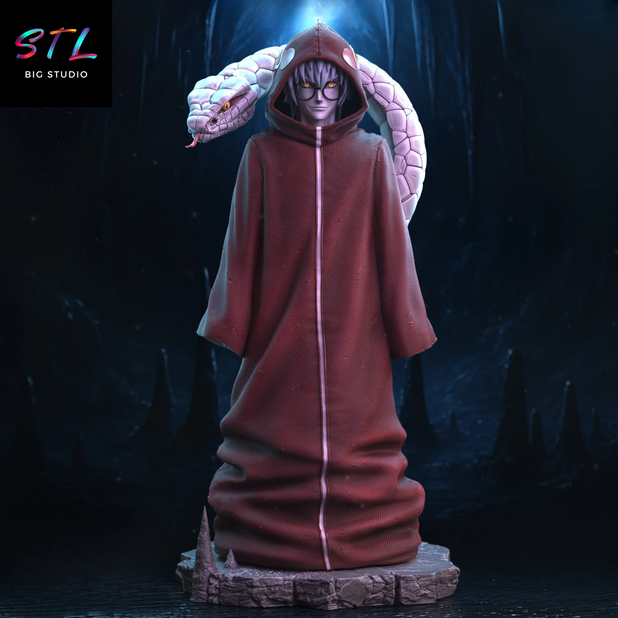 Kabuto Yakushi STL | Naruto Shippuden | Figure for 3D Printing Model