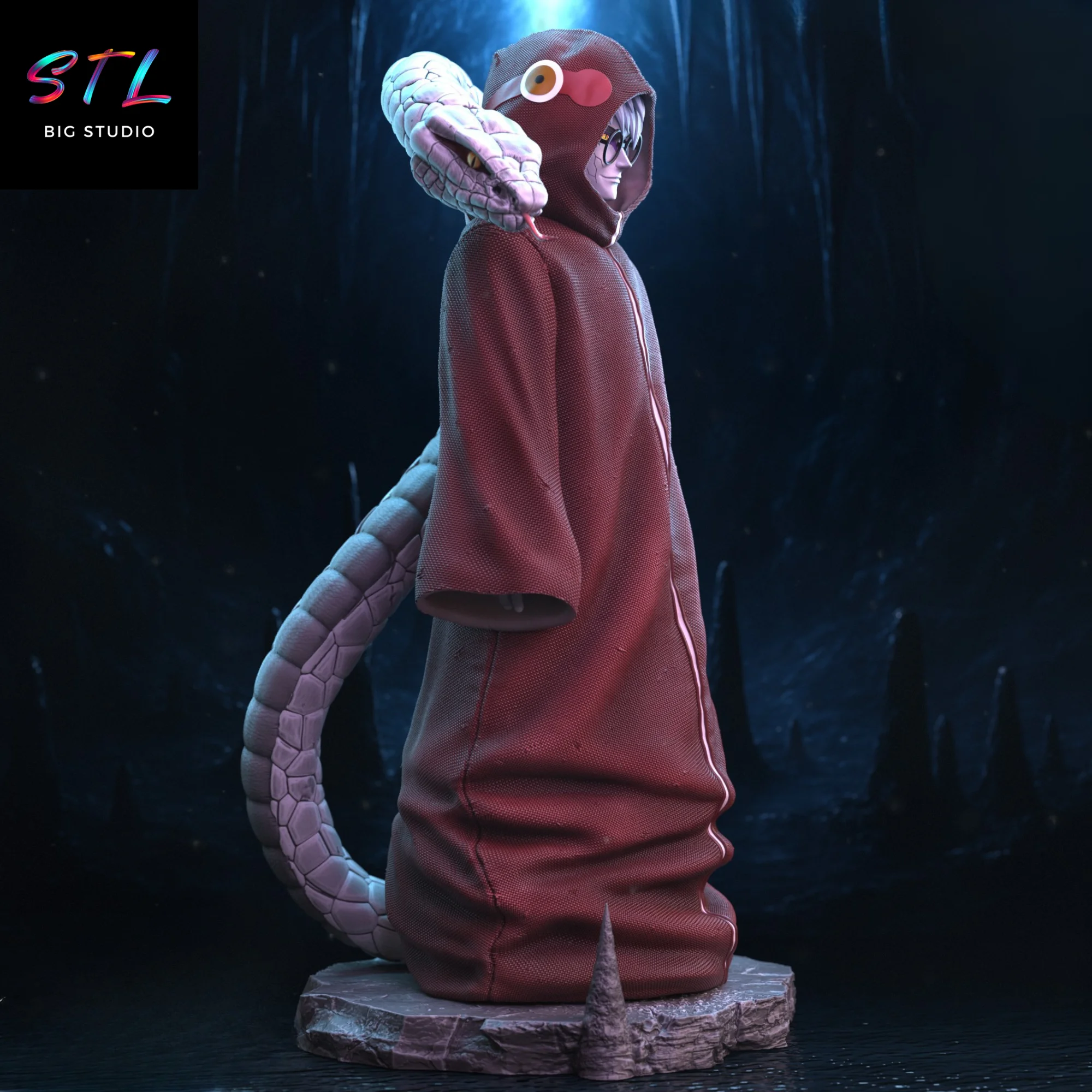 Kabuto Yakushi STL | Naruto Shippuden | Figure for 3D Printing Model — view 2