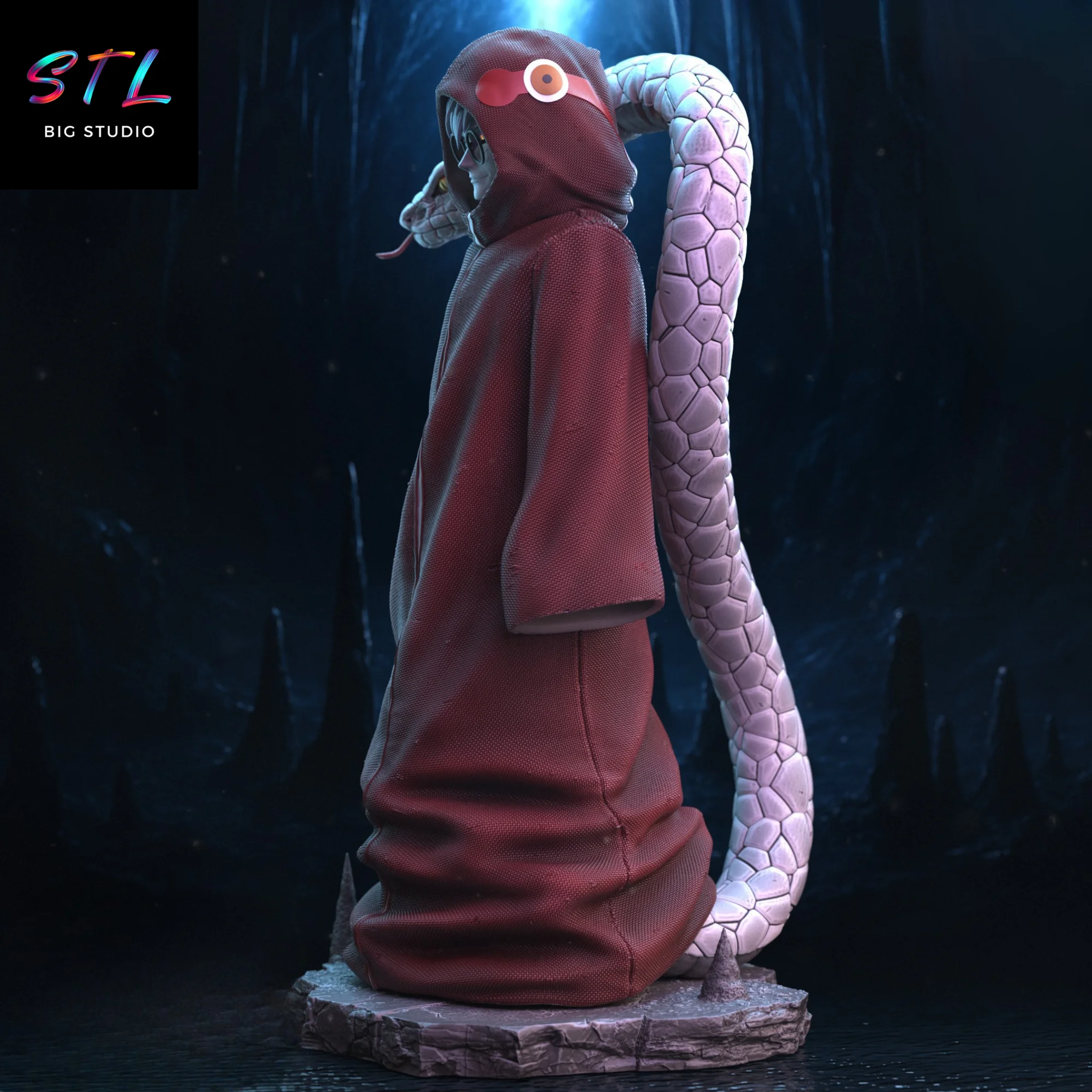 Kabuto Yakushi STL | Naruto Shippuden | Figure for 3D Printing Model — view 3