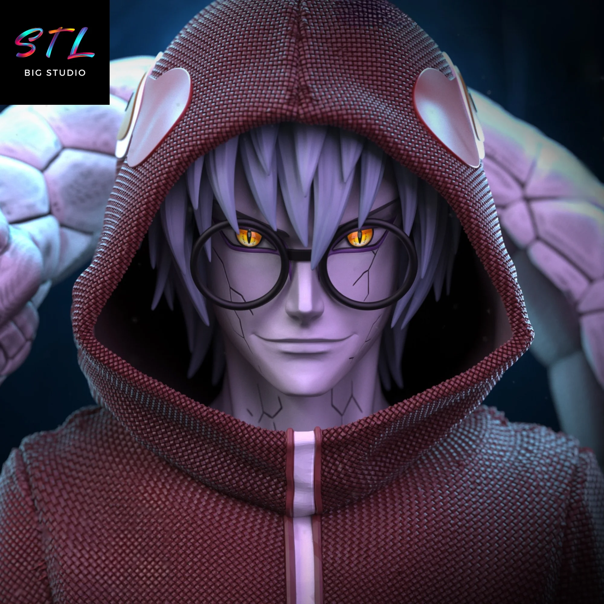 Kabuto Yakushi STL | Naruto Shippuden | Figure for 3D Printing Model — view 5
