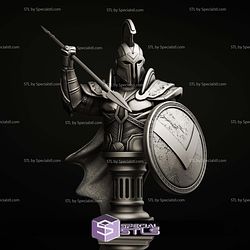 Simple STL Collection Ares Bust 3D Model