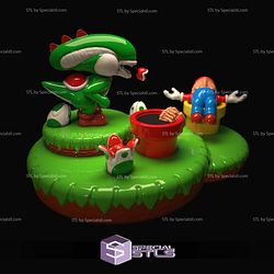 Yoshi Alien Mashup Mario Alien 3D Printer Files STL Model