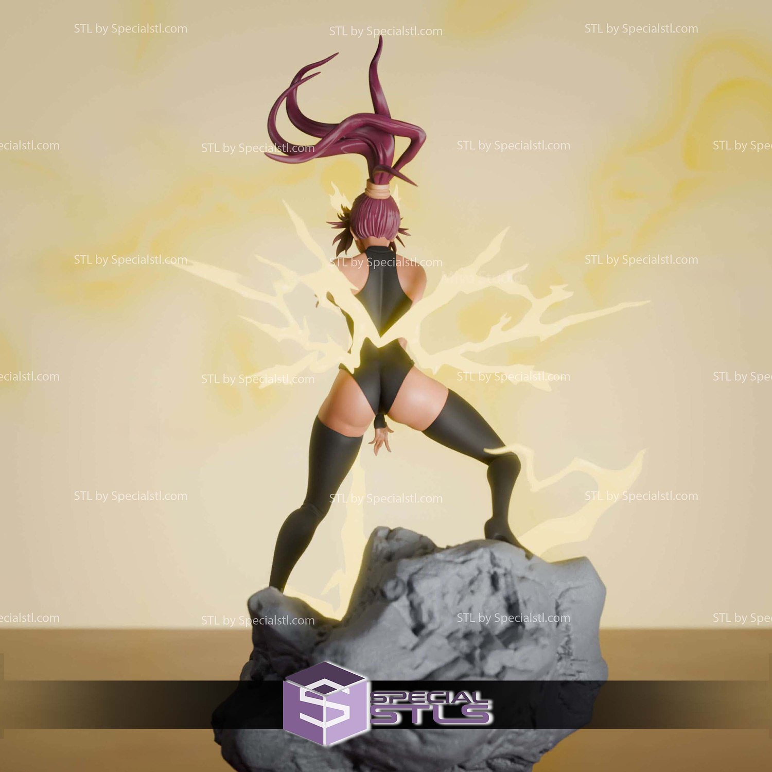 Yoruichi Shihouin Thunder Sculptures 3D Printing STL Model — view 2