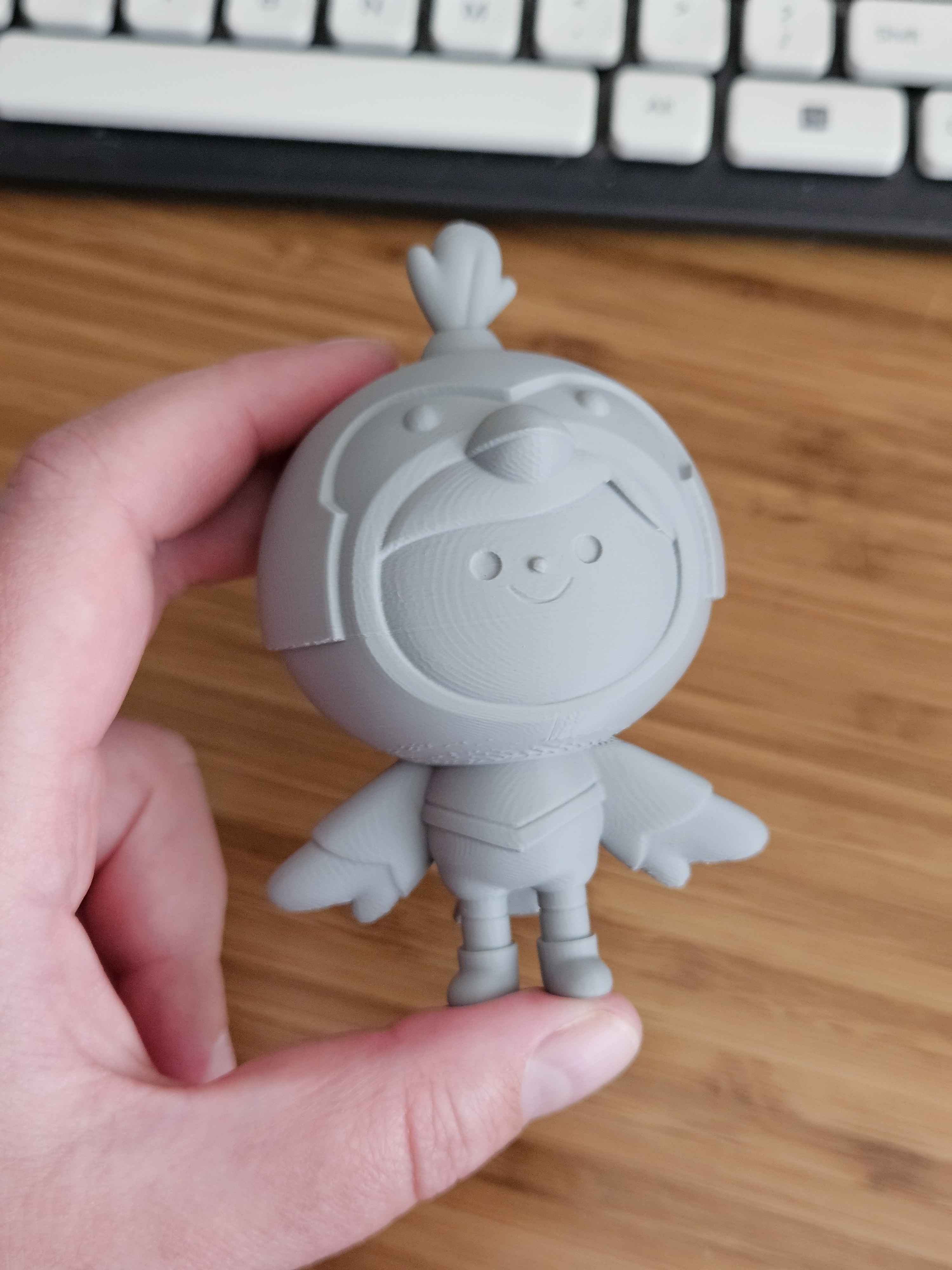 Cosplay Cuties - Sparrow - 3D Printed Art Toy STL Model — view 2