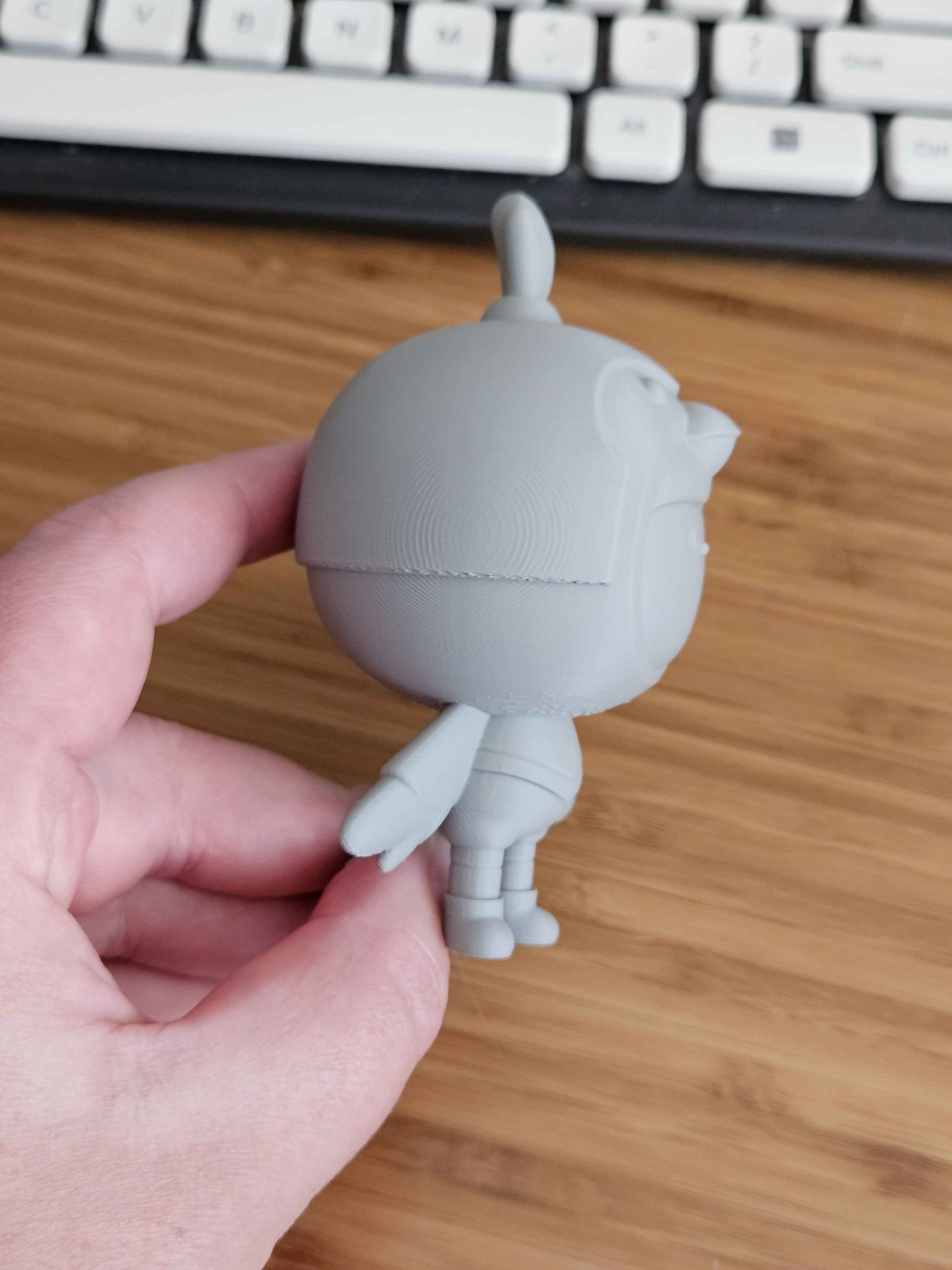 Cosplay Cuties - Sparrow - 3D Printed Art Toy STL Model — view 3