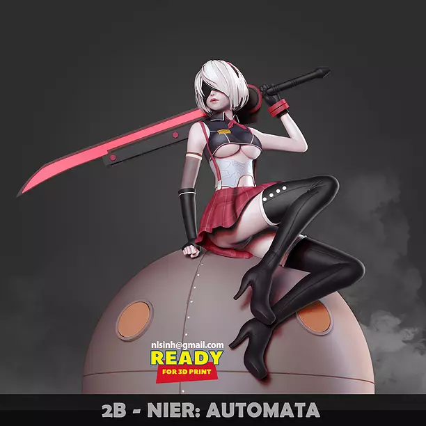 2B - Nier Automata 3D ZTL Model