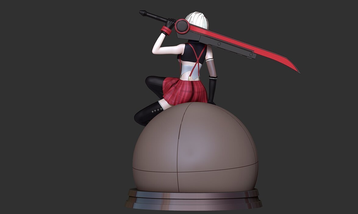2B - Nier Automata 3D ZTL Model — view 8