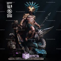 Black Panther Shuri and Namor Bundle Diorama Digital Sculpture 3D STL Model