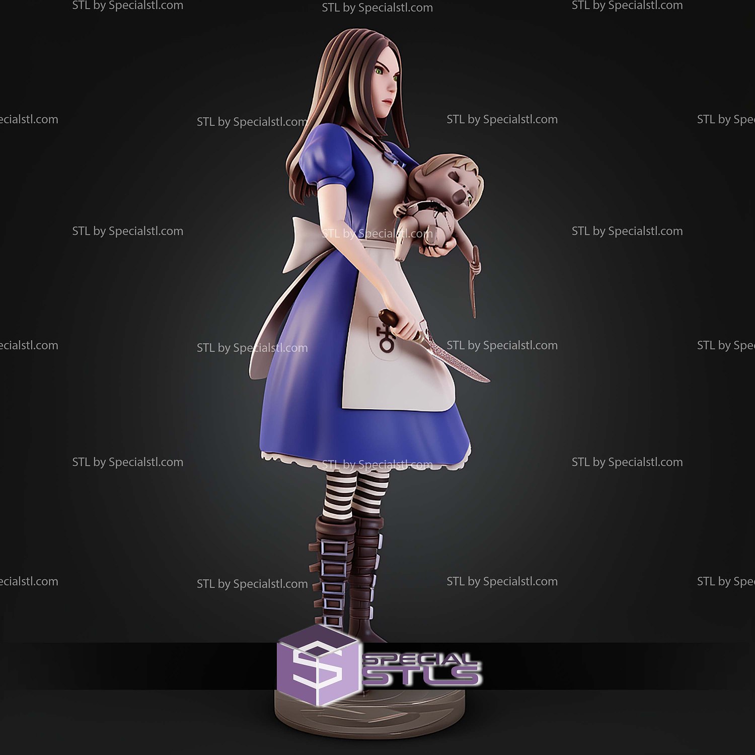 McGee Alice Madness Returns STL Files 3D Model — view 2