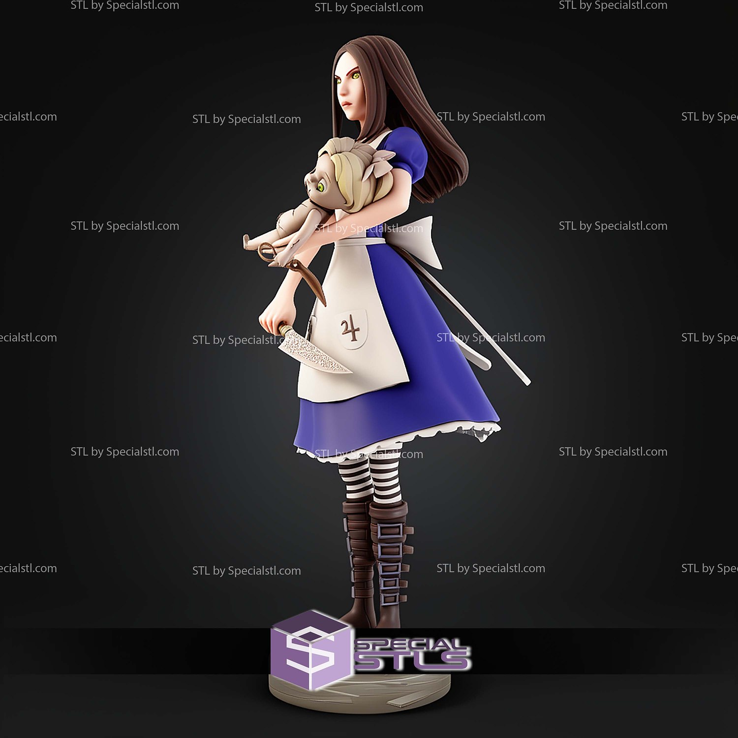 McGee Alice Madness Returns STL Files 3D Model — view 4