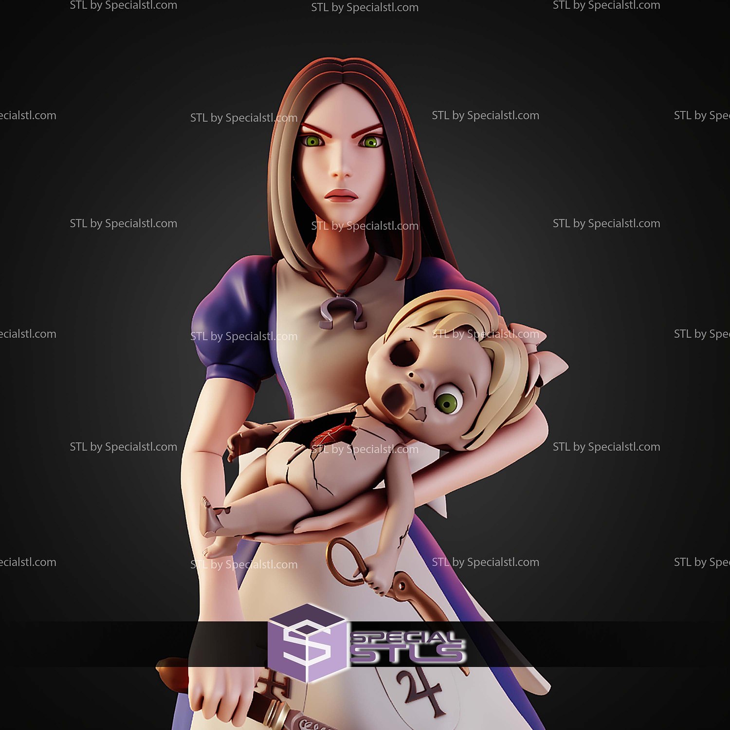 McGee Alice Madness Returns STL Files 3D Model — view 6