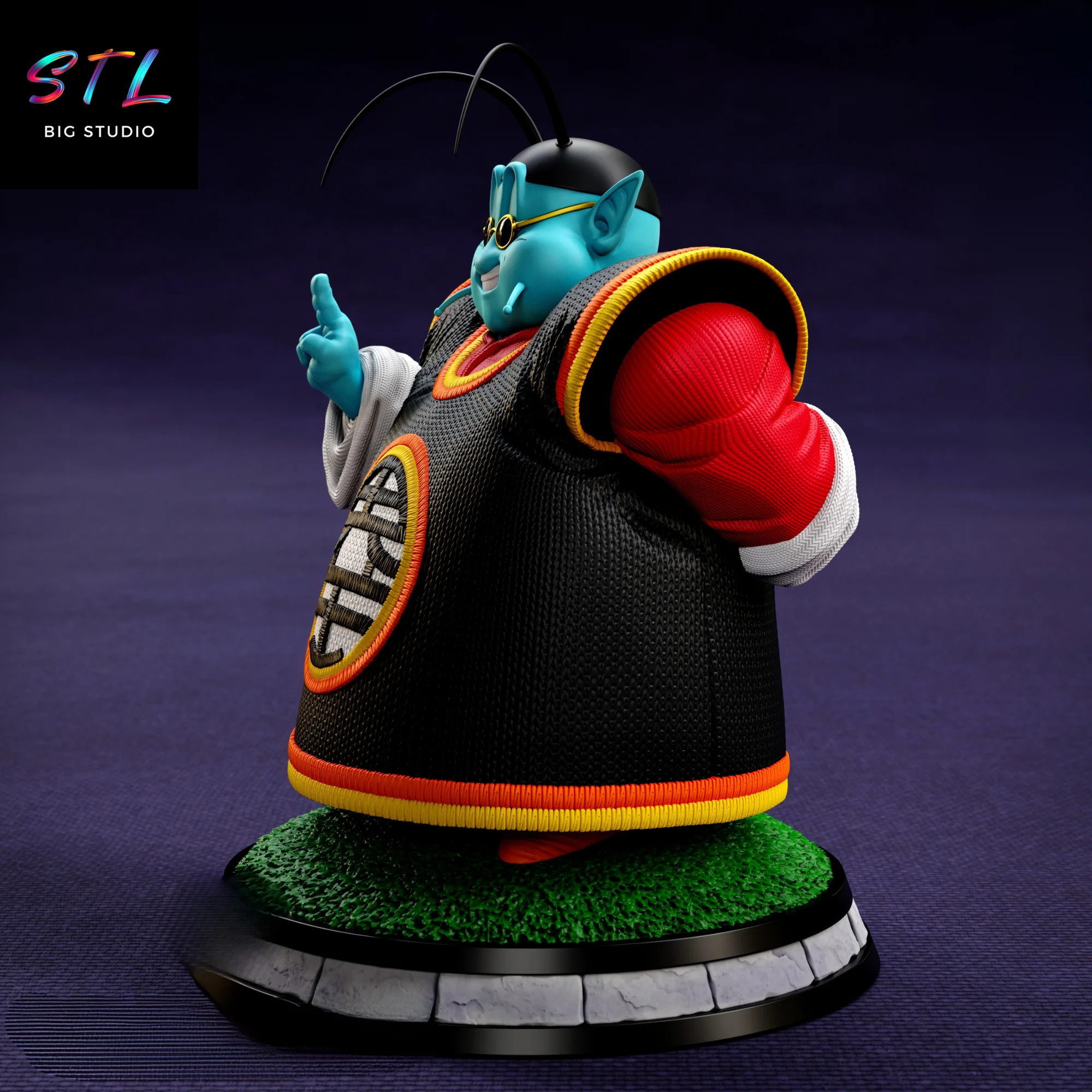 Kaio-Sama STL for 3D Printing | Dragon Ball Z Model — view 3