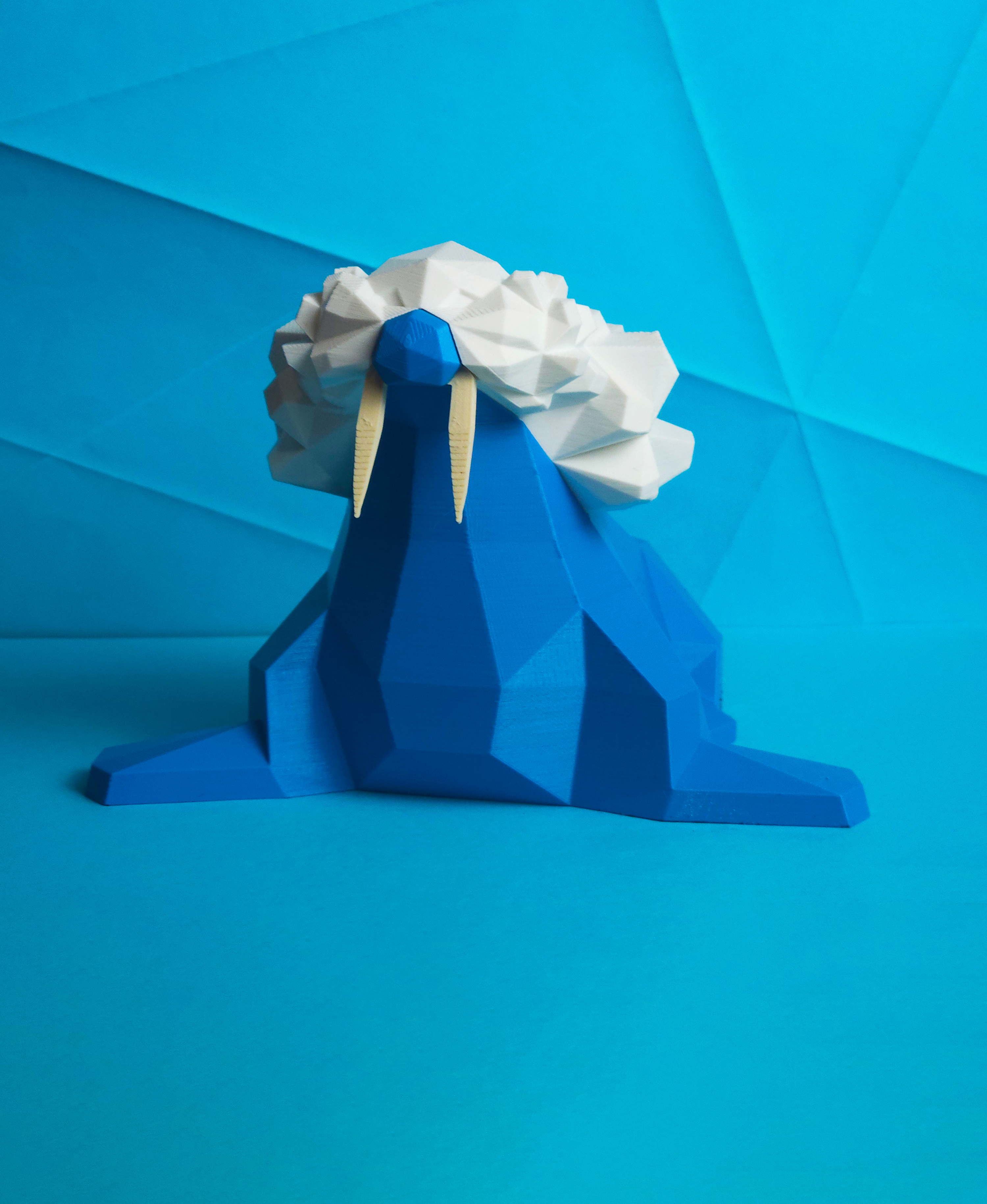 Walrein Low Poly Pokemon 3D STL Model — view 4