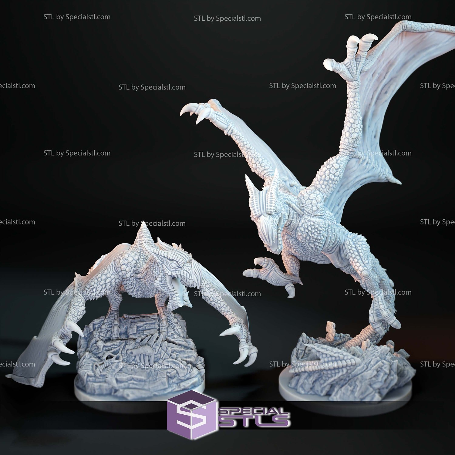 Pokemon Pterodactyl Aerodactyl 3D Printer Files STL Model — view 3