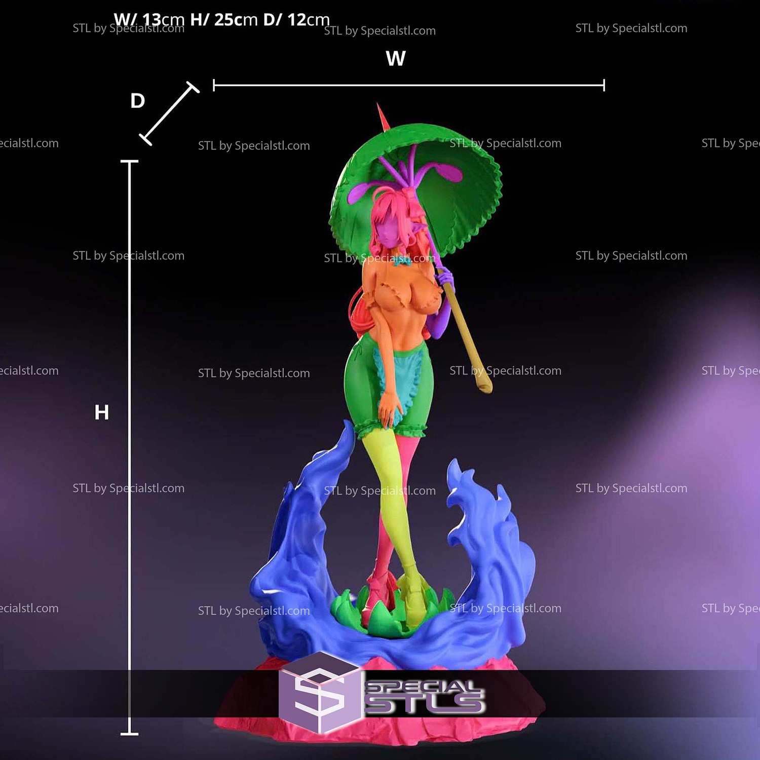 Vivian Beach Outfit Zenless Zone Zero STL Files 3D Model — view 3