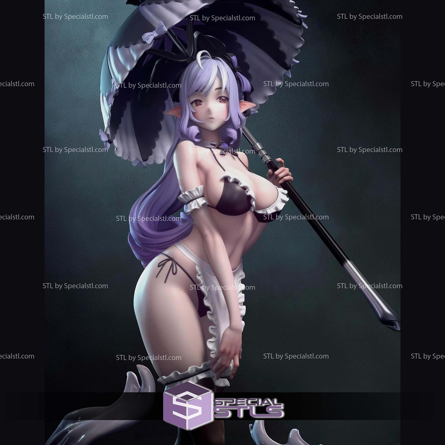 Vivian Beach Outfit Zenless Zone Zero STL Files 3D Model — view 5