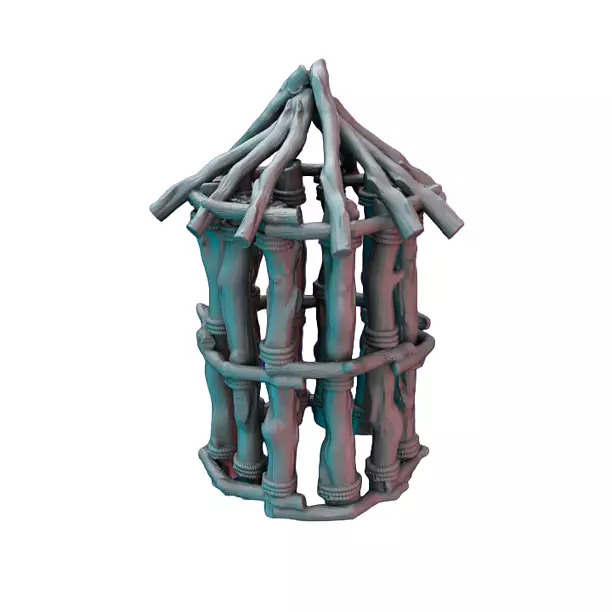 Woodcage VI - Detailed Tabletop Figurine 3D STL Model