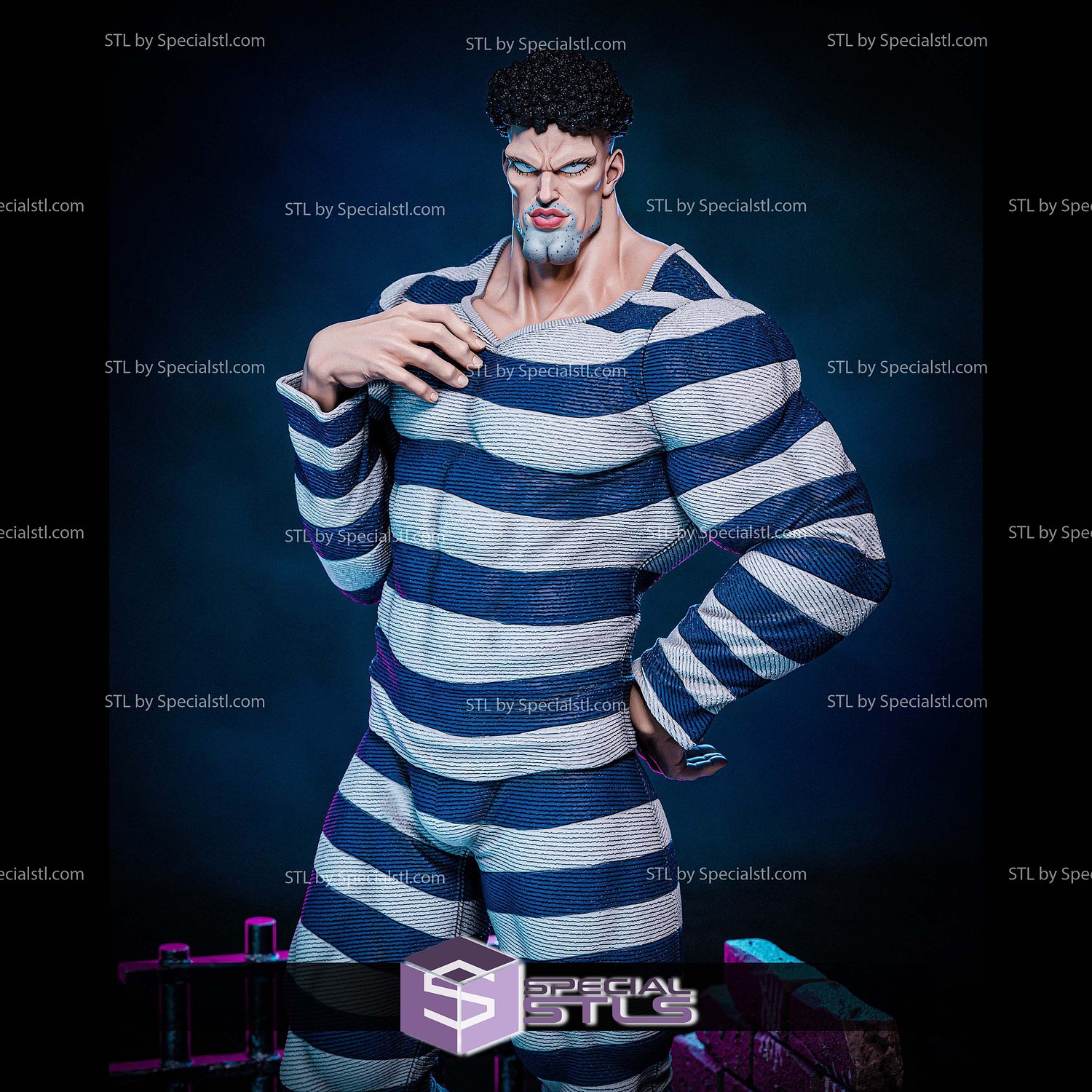 Puri Puri 380mm One Punch Man STL Files 3D Model — view 2