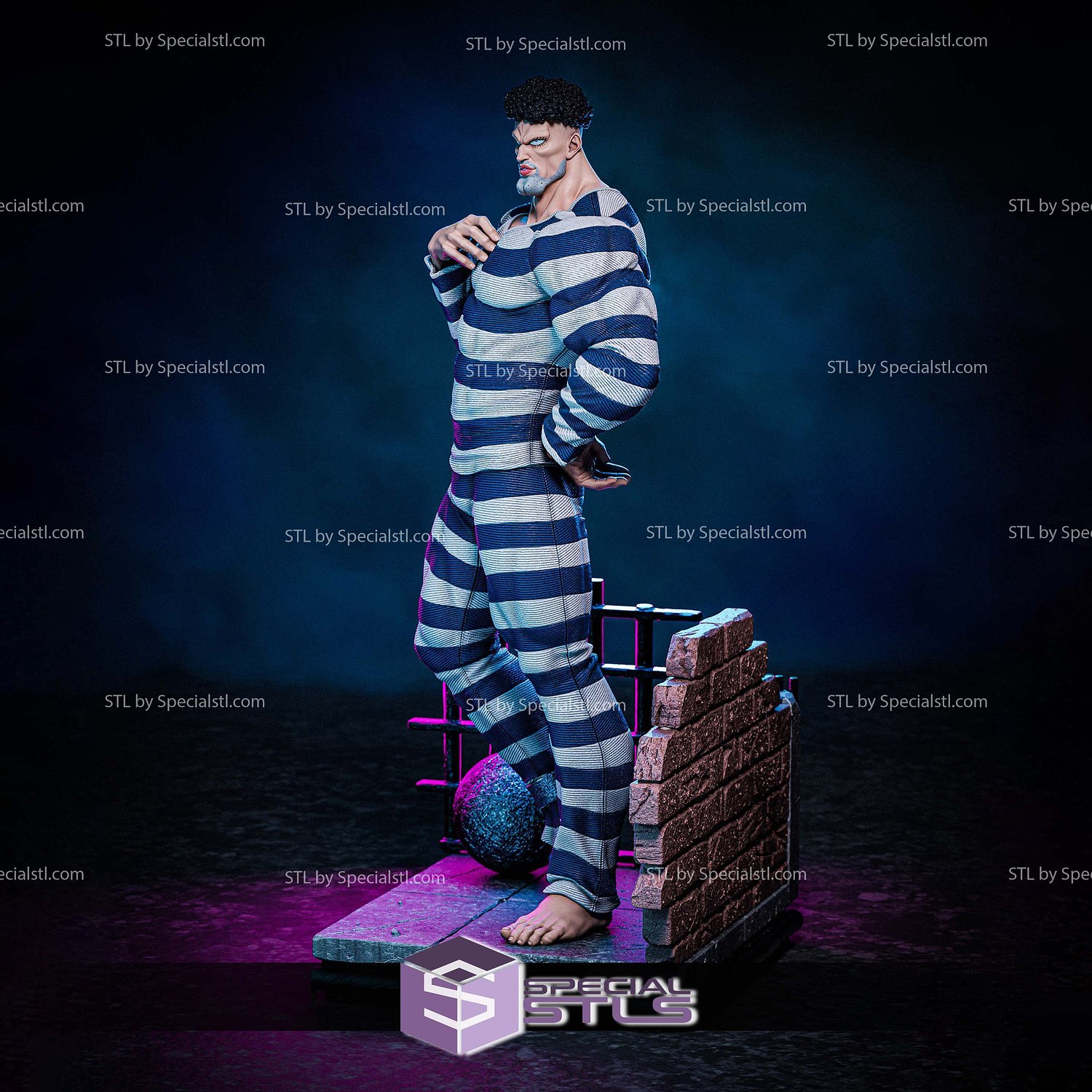 Puri Puri 380mm One Punch Man STL Files 3D Model — view 4