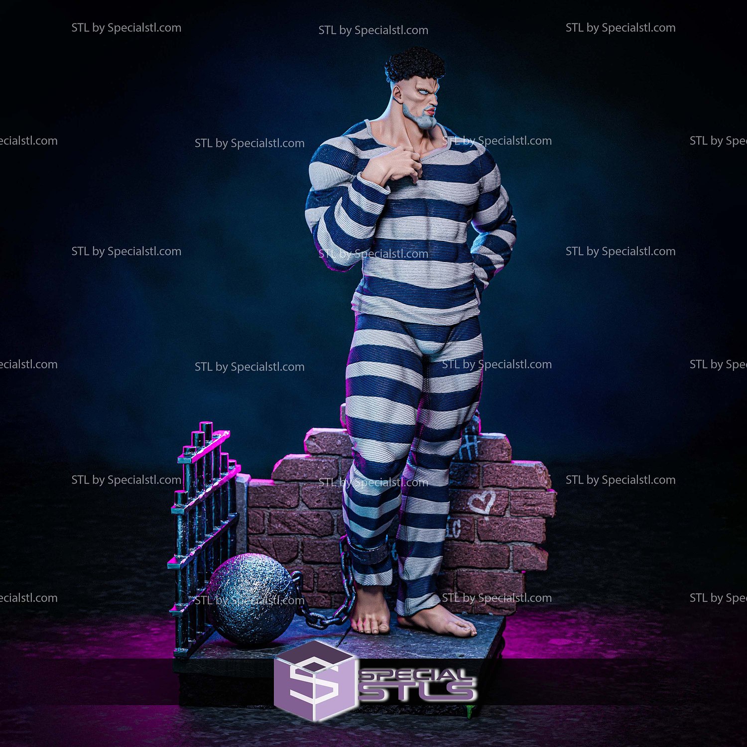Puri Puri 380mm One Punch Man STL Files 3D Model — view 5